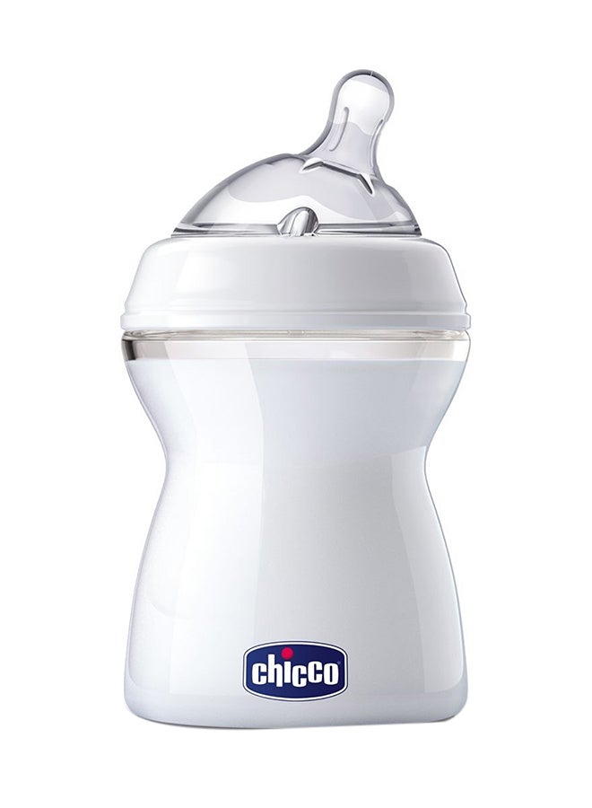 Chicco Natural Feeling Medium Flow Feeding Bottle White 2+ Months - 250 ml - Image 1