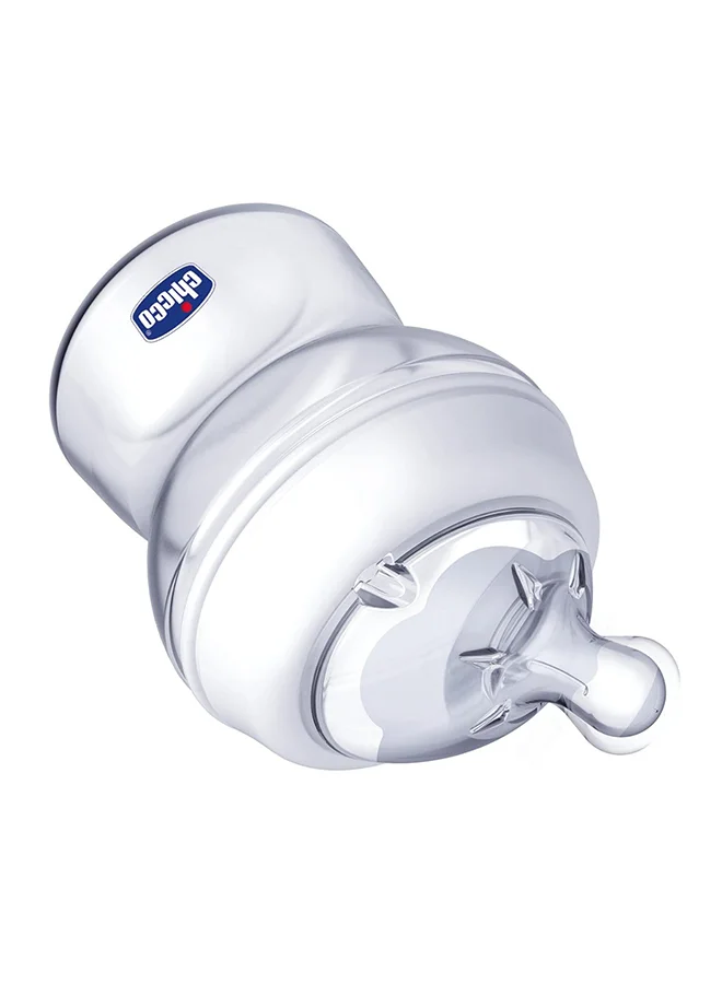 Chicco Natural Feeling Medium Flow Feeding Bottle White 2+ Months - 250 ml