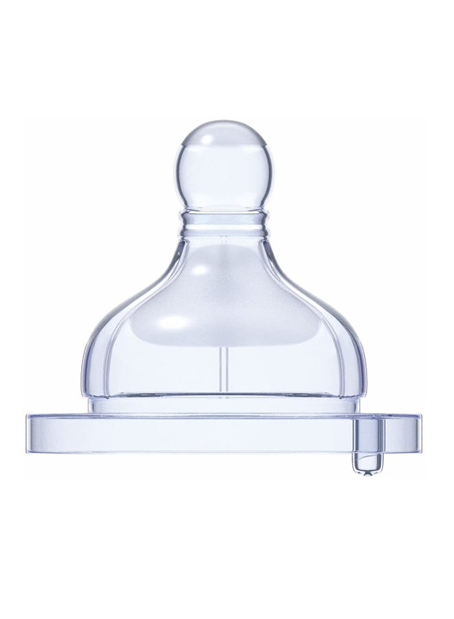 Chicco Well Being Physiological Teat With Advanced Anti Colic System Medium Flow 2m+ Silicone, 2 Pieces - Image 1