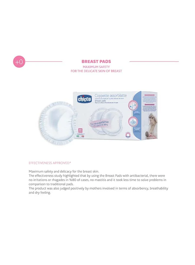 Chicco Breast Pads 30Pcs, White