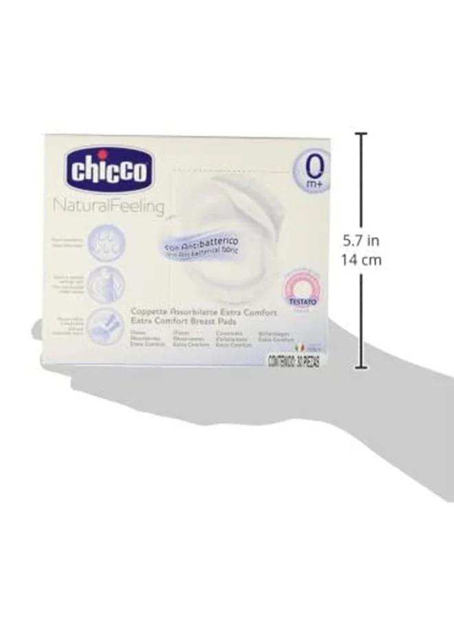 Chicco Breast Pads 30Pcs, White