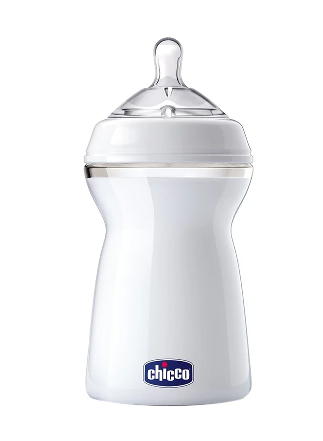 Chicco Natural Feeling Bottle, White/Clear, 330ml