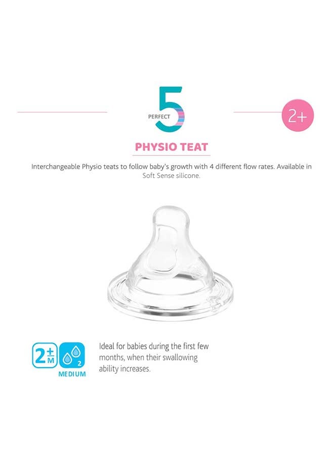 Chicco - Physio Teat Silicone 6m+ Food Flow 2Pcs - Image 1