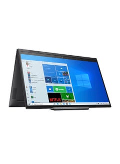 ENVY x360 15-eu0001nx 2 In 1 Laptop With 15.6 Inches FHD Touchscreen Display, AMD Ryzen 7 Processor/16GB RAM/512GB SSD/AMD Radeon Graphics/ Windows 10 Home/ EN-AR KB English/Arabic Black