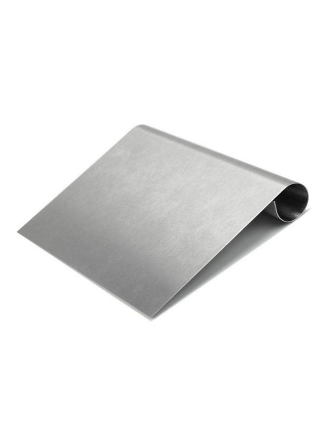 قطاعة ومكشطة للعجين مصنوعة من الستانلس ستيل فضي - Image 3