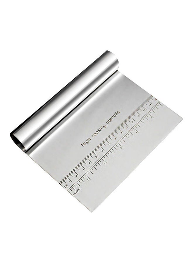 قطاعة ومكشطة للعجين مصنوعة من الستانلس ستيل فضي - Image 4