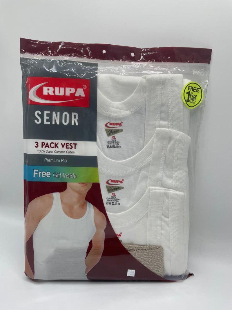 RUPA Vest Senor 3 PC Rib White - Image 4