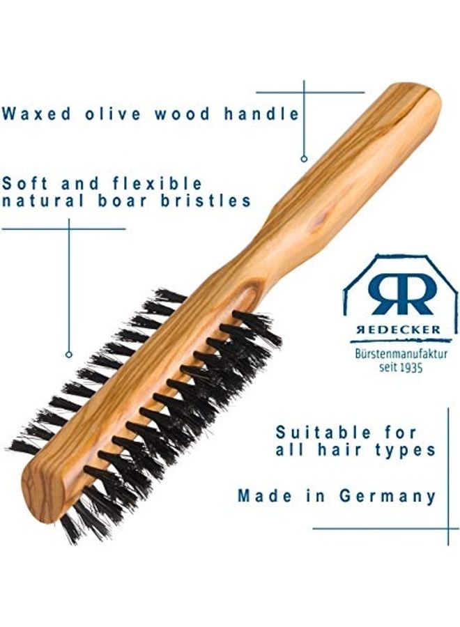 REDECKER Hair Styling Brush Beige/Black - Image 1