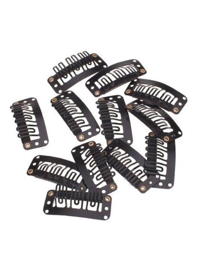 Osking 12-Piece Hair Clip Set Black - Image 2