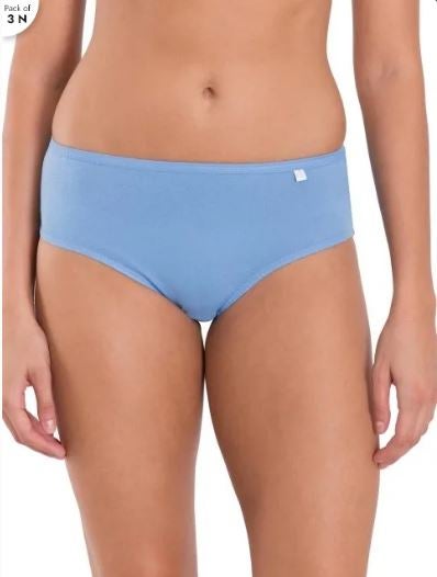 JOCKEY - 3 Pack Of Simple Comfort Hipster Plain Light Assorted - Image 1