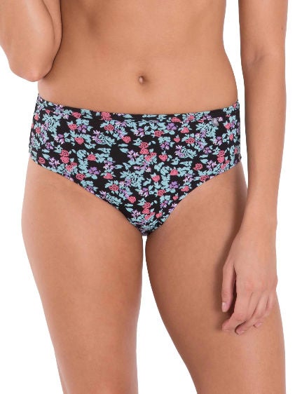 JOCKEY - 3 Pack Of Simple Comfort Hipster Plain Dark Print Assorted - Image 1
