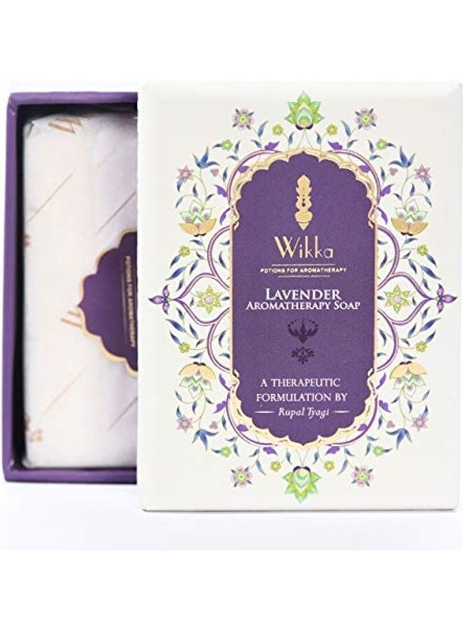 Wikka Lavender Aromatherapy Soap Clear 100grams - Image 1