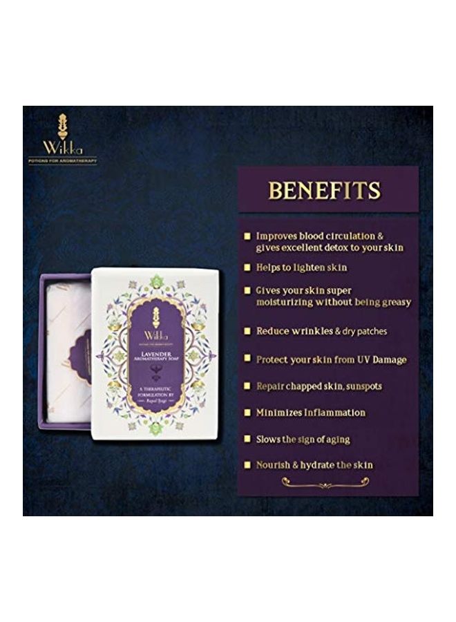 Wikka Lavender Aromatherapy Soap Clear 100grams - Image 3