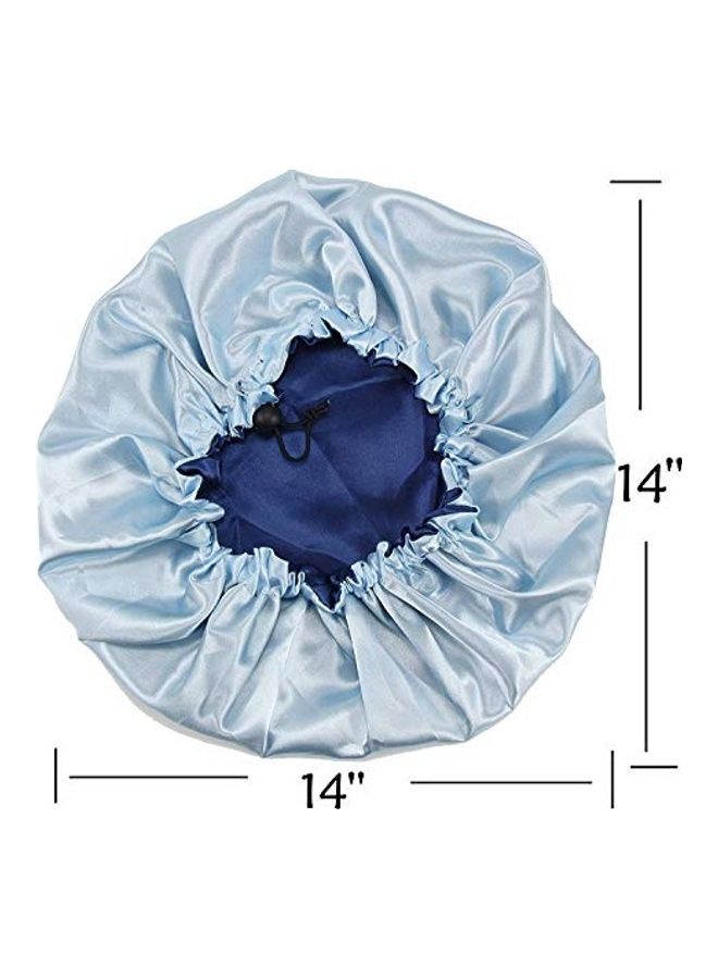 Dehman Satin Sleep Cap Blue 7x7x7inch - Image 2
