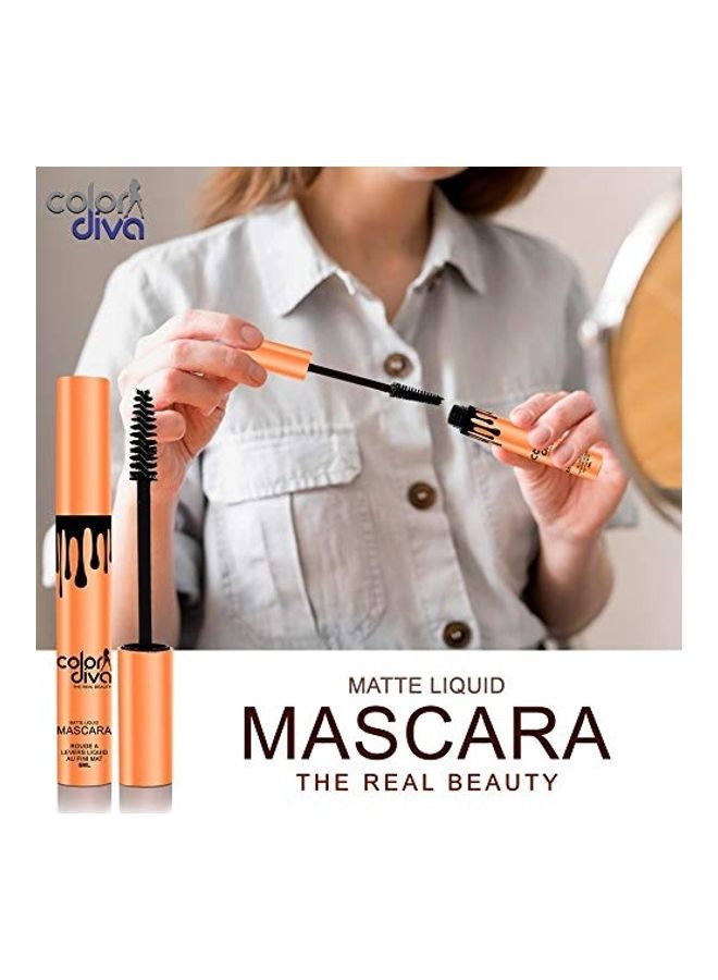Color Diva Matte Liquid Eyeliner And Mascara Black - Image 4