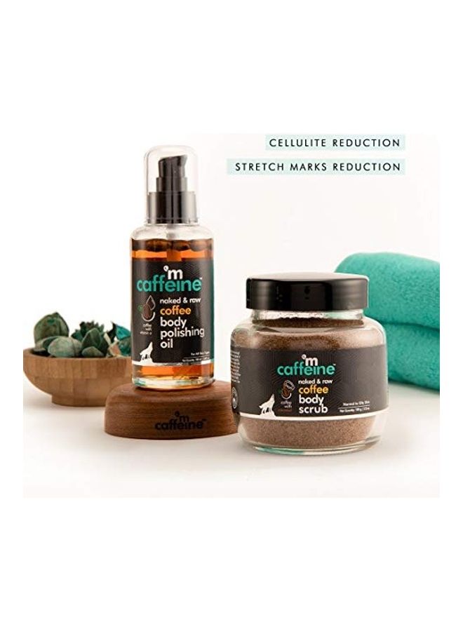 MCaffeine Coffee Body Polishing Oil With Body Scrub Brown Oil: 3.38, Scrub: 3.5  - Image 4