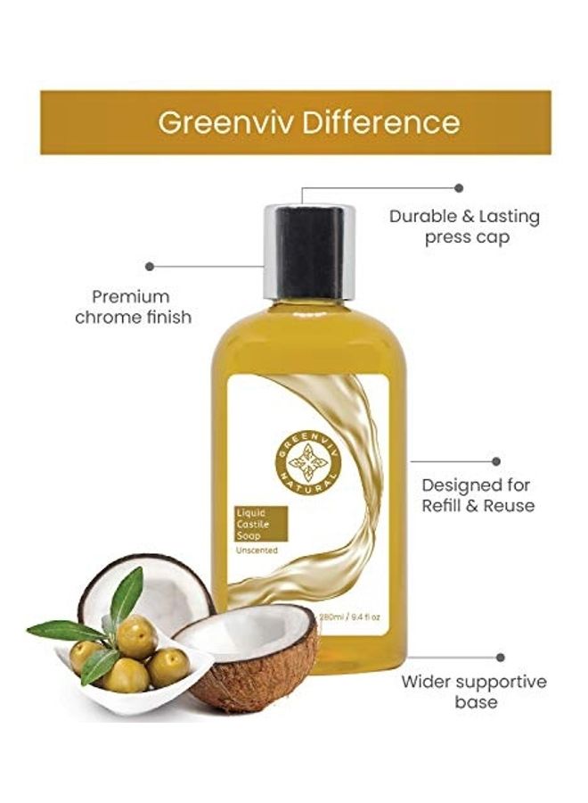 Greenviv Liquid Castile Soap Clear 280ml - Image 3