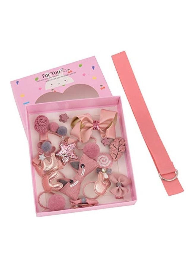 Yellow Bee 18-Piece Fashionable Hair Clip Set Multicolour - Image 1