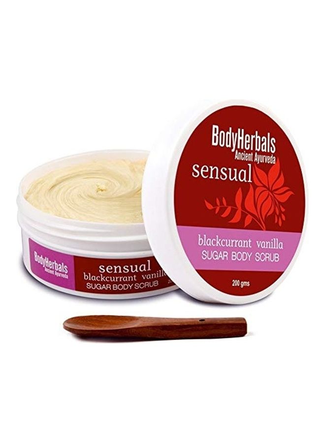 BodyHerbals Sensual Blackcurrant Vanilla Sugar Body Scrub Beige 200grams - Image 1