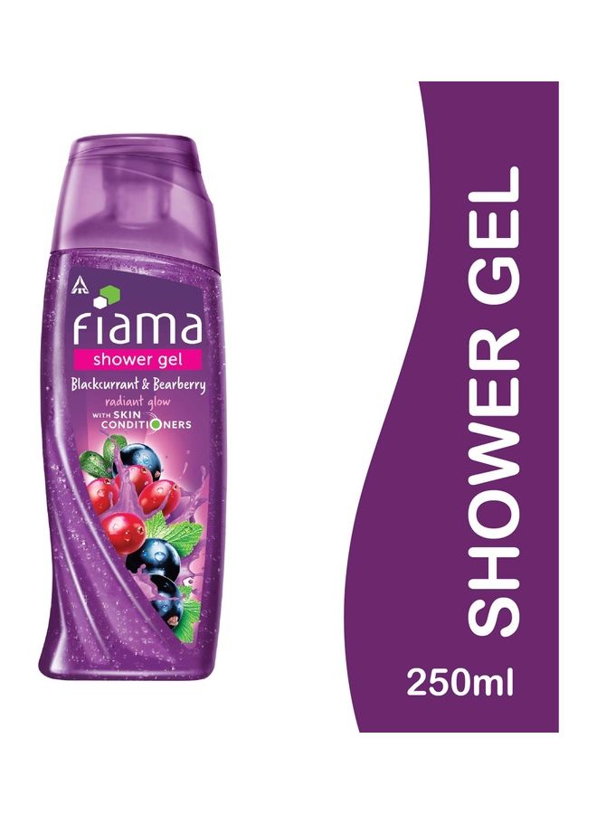 Fiama Blackcurrant And Bearberry Shower Gel Clear 250ml - Image 1