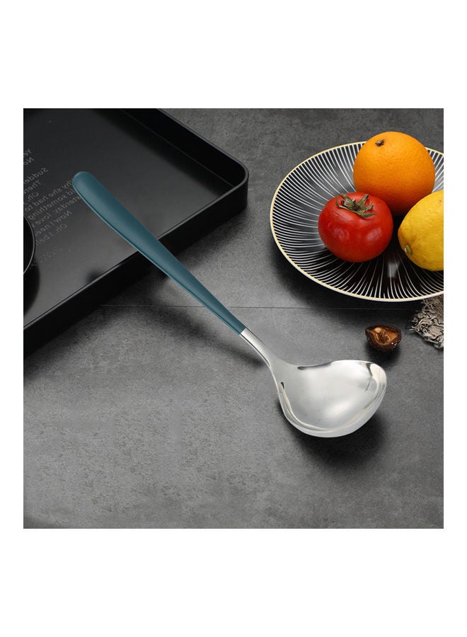 Generic Stainless Steel Solid Spoon Green/Silver  - Image 3