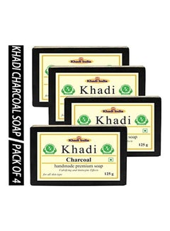 Pack Of 4 Charcoal Soaps Black 125grams