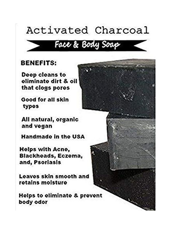 Khadi Pack Of 4 Charcoal Soaps Black 125grams  - Image 2