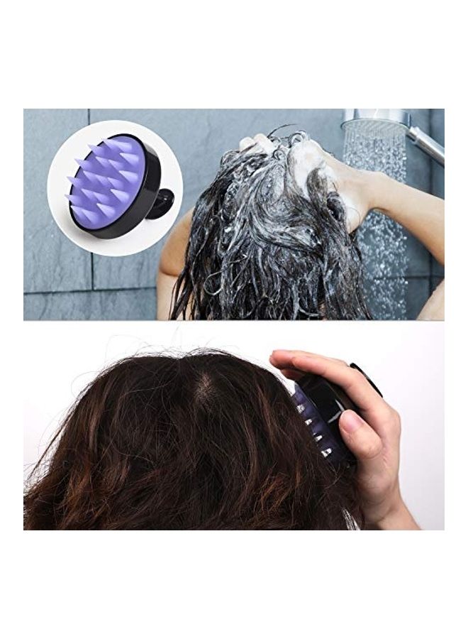 Heeta Hair Shampoo Brush Black/Purple - Image 4