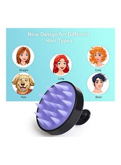 Heeta Hair Shampoo Brush Black/Purple  - Image 5