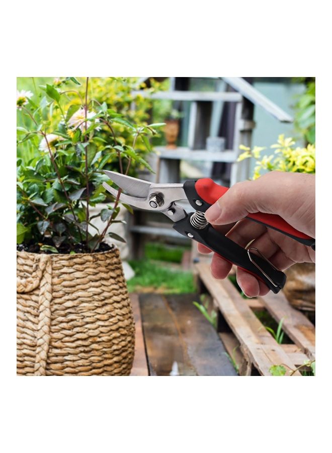 Generic Bypass Pruner with Non-Slip Handle Silver/Red  - Image 4