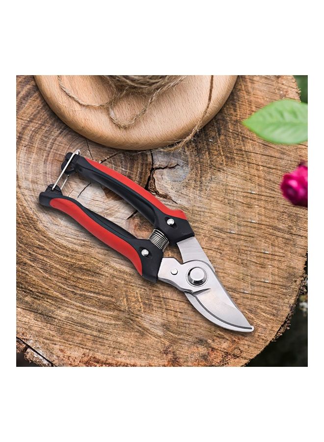 Generic Bypass Pruner with Non-Slip Handle Silver/Red  - Image 5
