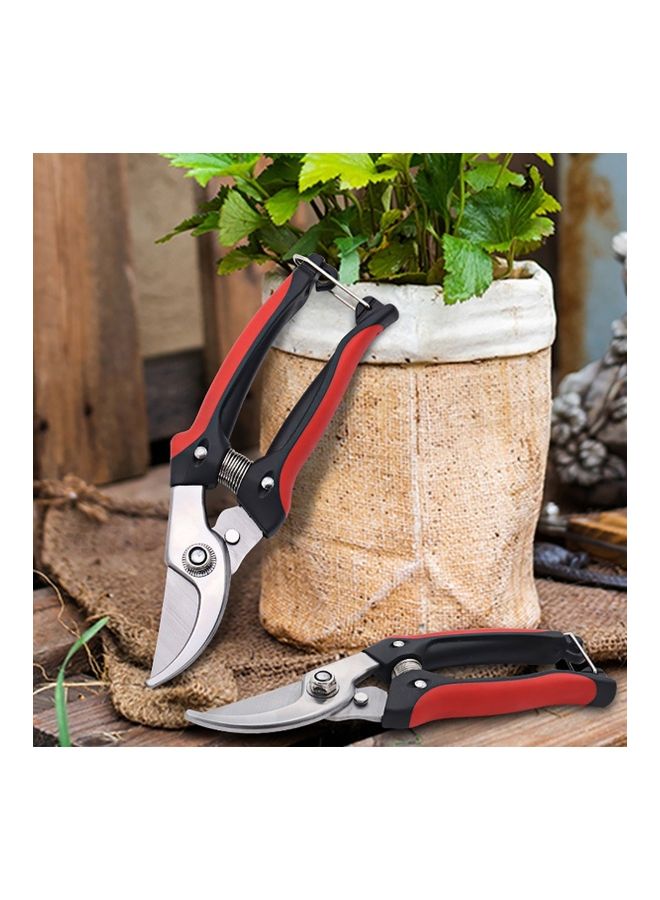 Generic Bypass Pruner with Non-Slip Handle Silver/Red  - Image 3