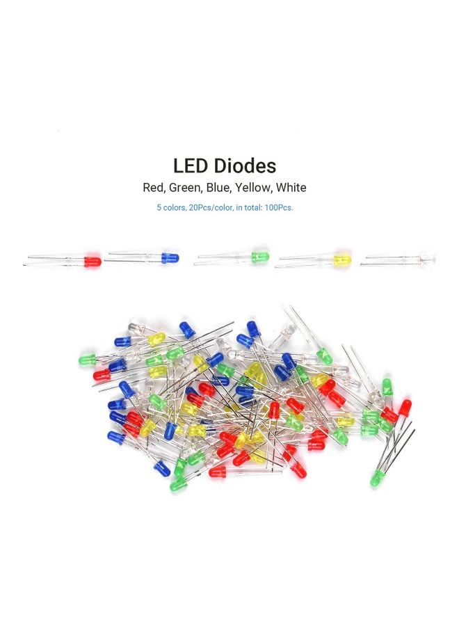 1390 Piece of Electronic Component Kit 3mm Multicolour  - Image 4