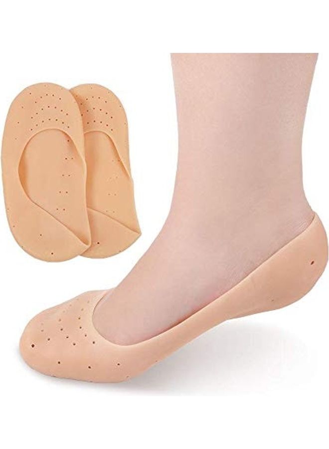 بينديا جوارب لراحة الكعب من جل السيليكون بيج  - Image 1