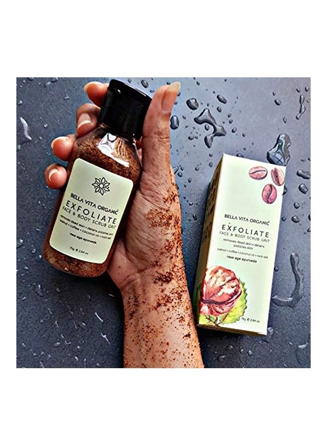 Bella Vita Organic Face And Body Scrub Brown 75grams  - Image 4
