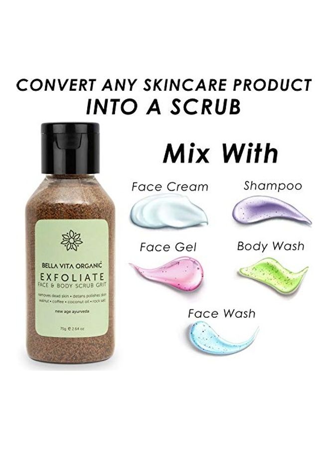 Bella Vita Organic Face And Body Scrub Brown 75grams  - Image 5