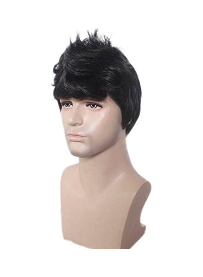 رايت أون باروكة بشعر قصير أسود - Image 4