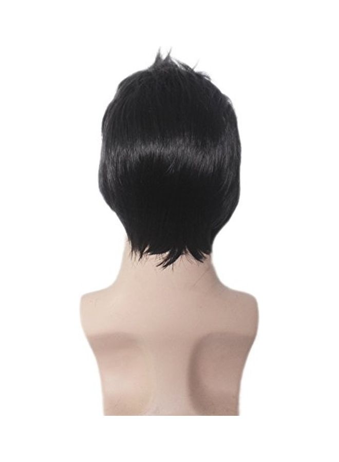 رايت أون باروكة بشعر قصير أسود - Image 5