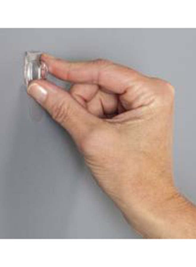 3M 6-Piece Command Double Adhesive Plastic Hook Set Clear 2x2.75x0.80cm - Image 4