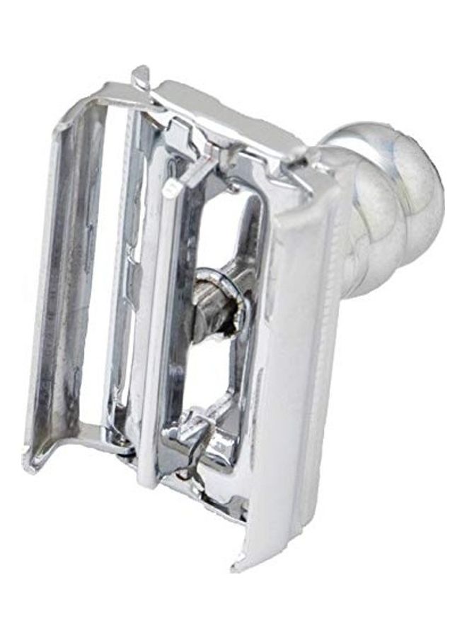 PEARL - Shaving Double Edge Butterfly Safety Razor Marble Red/Silver - Image 1