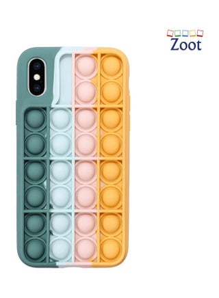 Push Pop Bubble Fidget Toy Protective Case Cover for iPhone XS Max Multicolour - v1626610575/N49252939A_1