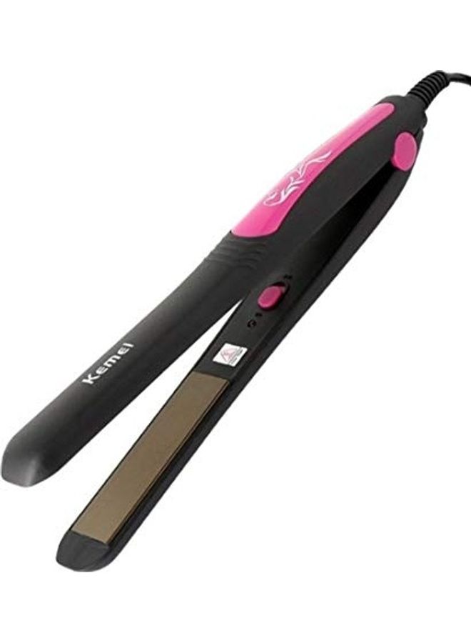 Kemei Professional Hair Straightener Pink/Black - Image 1