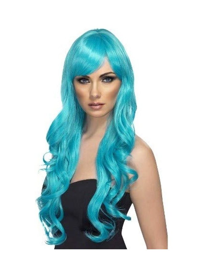 Kriwin Synthetic Long Hair Wig Blue - Image 4