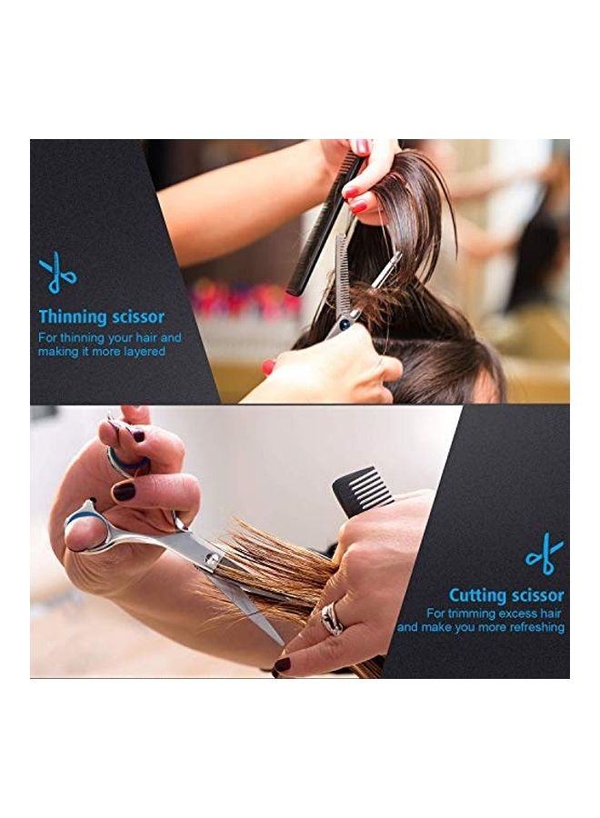 maycreate Professional Hair Cutting Barber Scissors Kit Multicolour - Image 2