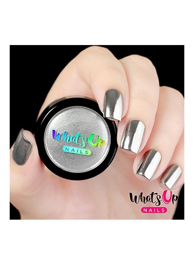 Whats Up Nails - Chrome Powder Silver - Image 1