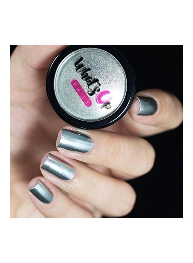 Whats Up Nails - Chrome Powder Silver - Image 1