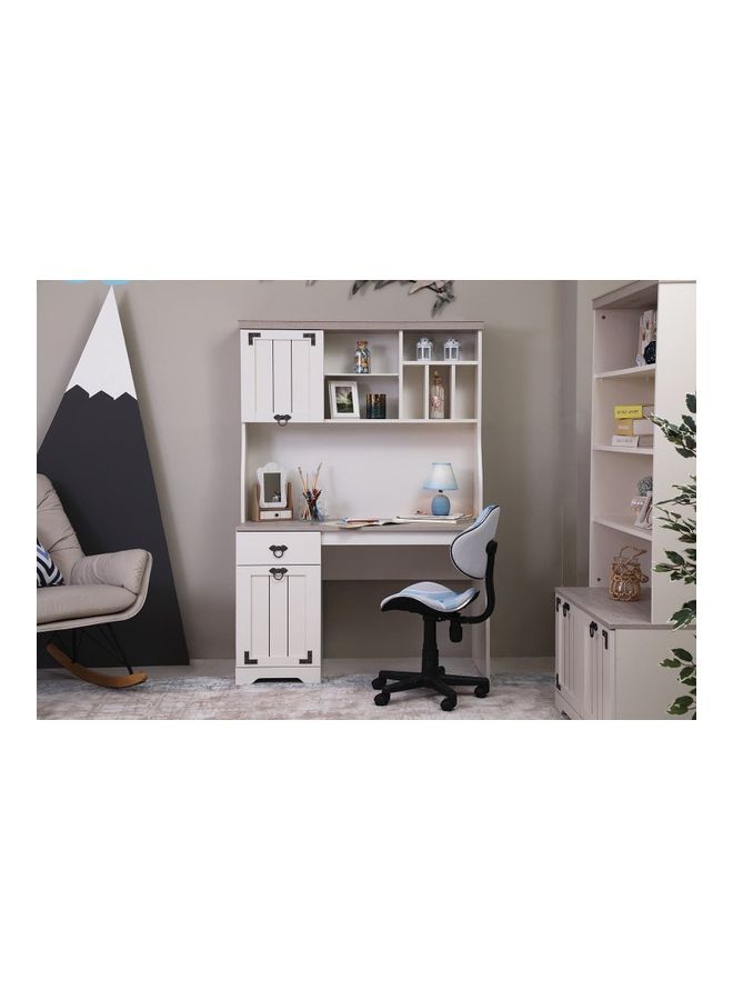 Pan Home Mesmerix Kids Study Desk | Beige | Particle Boad Material | Drawers, Storage, Shelves | 61x175x121cm Beige 61x175x121cm  - Image 1