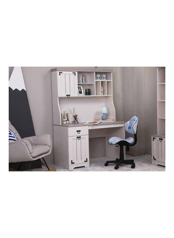 Pan Home Mesmerix Kids Study Desk | Beige | Particle Boad Material | Drawers, Storage, Shelves | 61x175x121cm Beige 61x175x121cm  - Image 2
