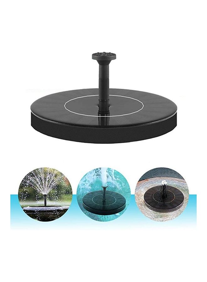Generic Portable Floating Solar Powered Water Fountain Pump Black  - Image 1
