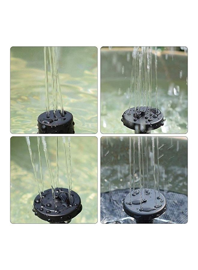 Generic Portable Floating Solar Powered Water Fountain Pump Black  - Image 3